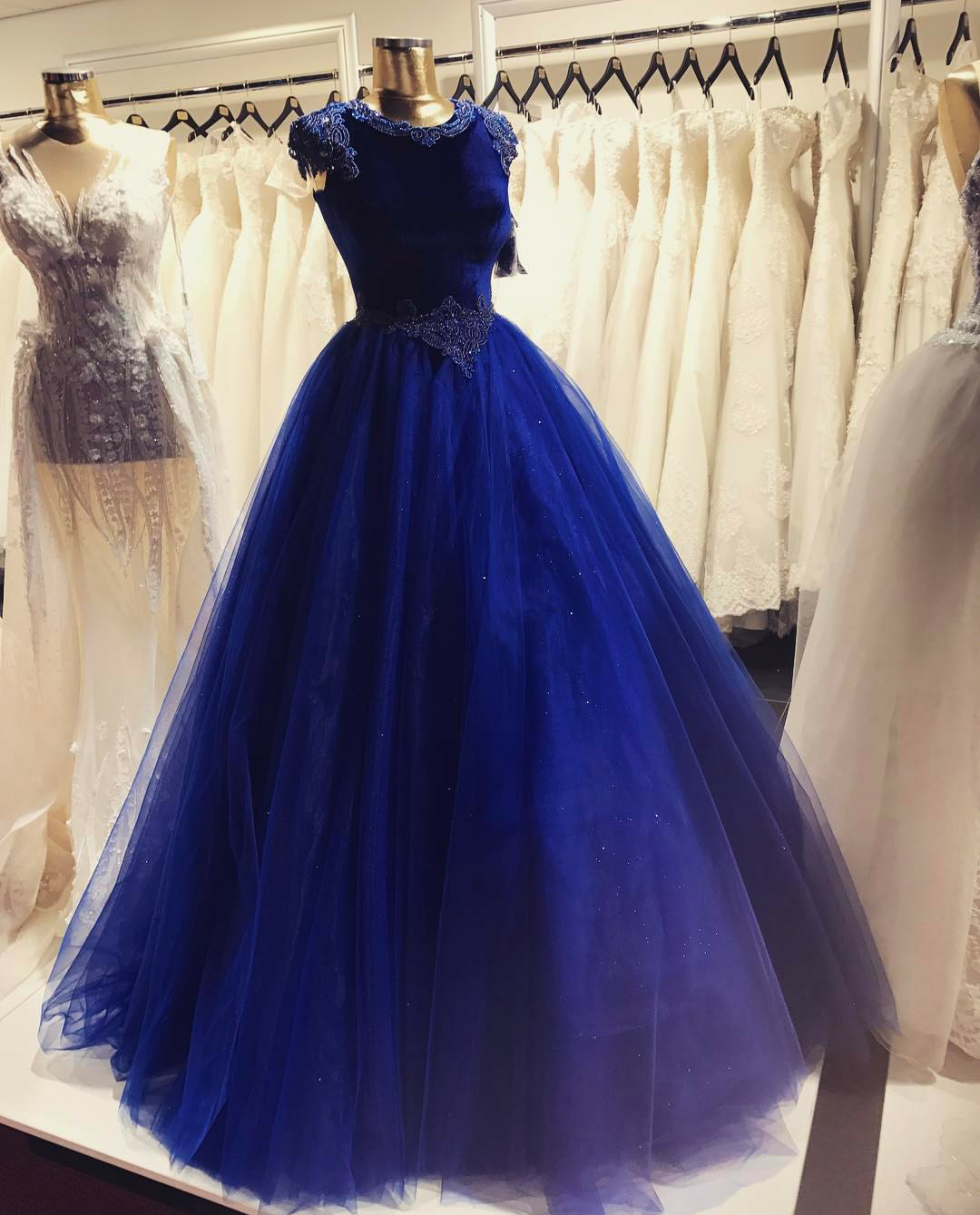 royal blue velvet dress short
