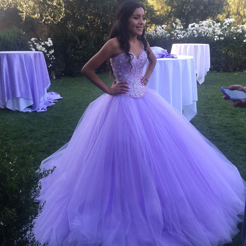 sparkly lavender dress