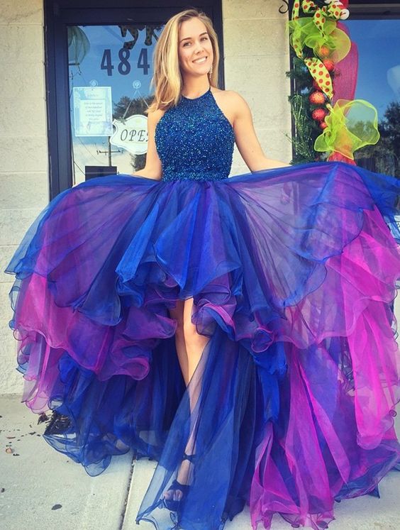 Royal Purple Prom Dresses Long