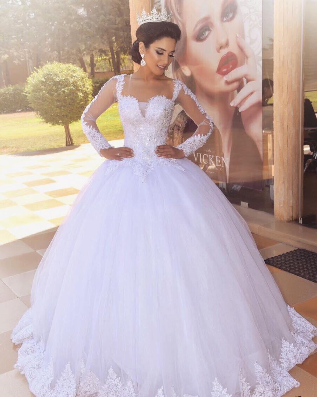 Lace Wedding Dresses 2018 Ball Gown