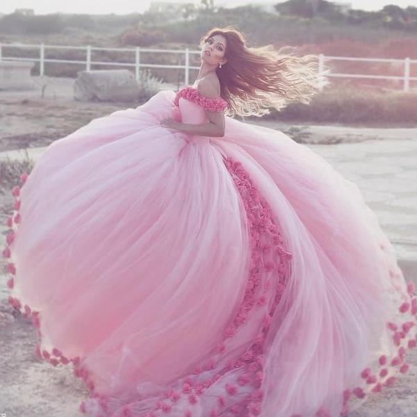 Baby Pink Quinceanera Dresses Ball Gown Party Dress For 15 16 Years ...